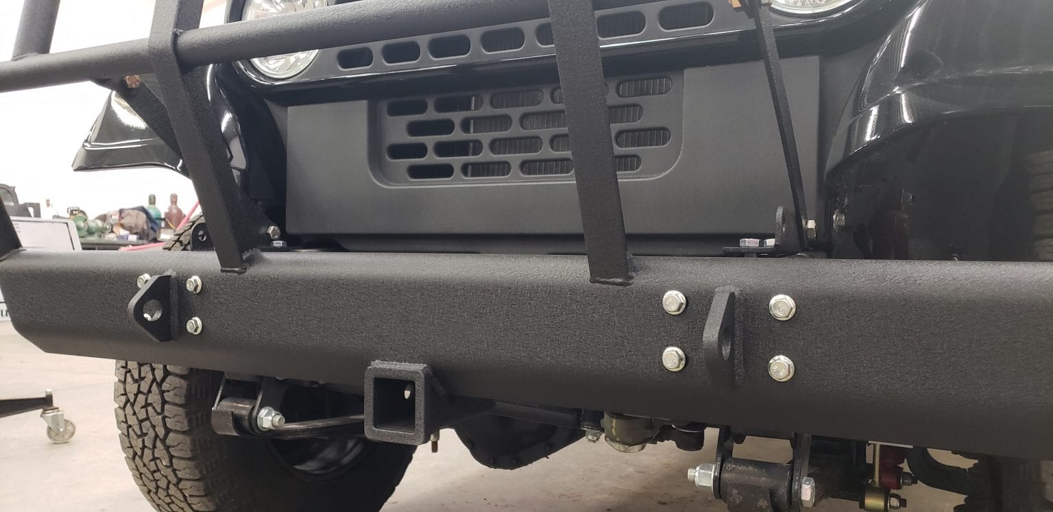 ROXOR Front Bumper w/ Brush Guard and Receiver Hitch (Built to order