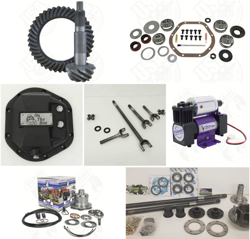 Product image for Full Front and Rear Axles and Gears Zip Locker Install Kit